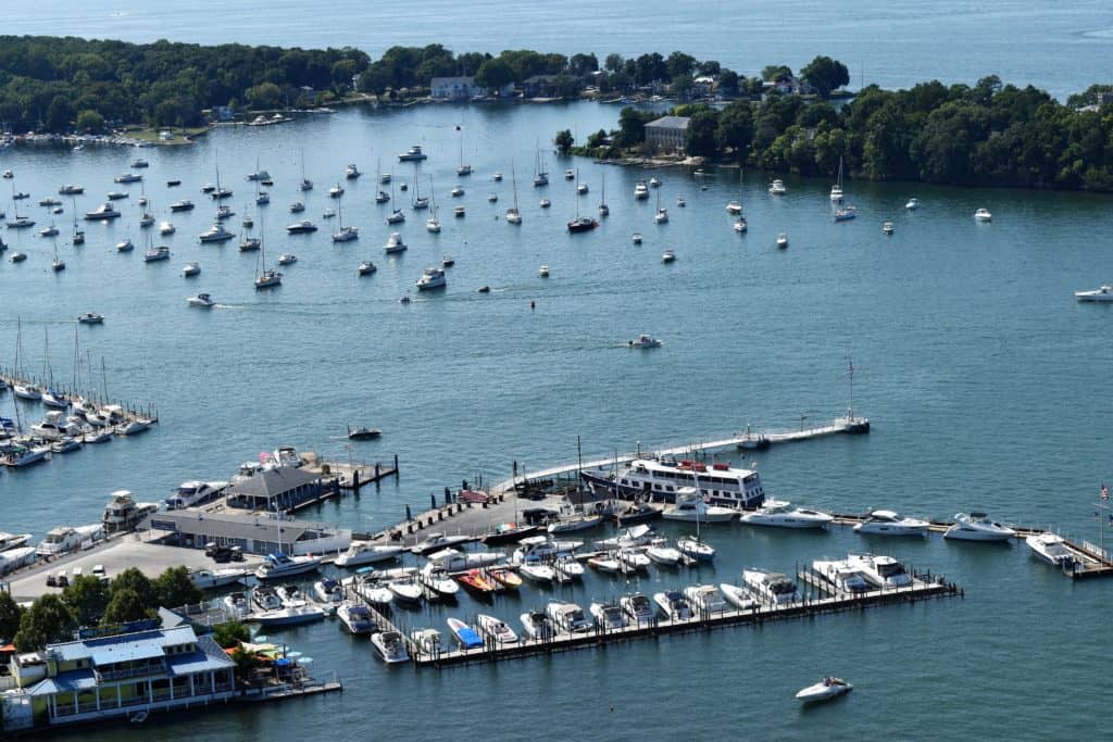 View of Put-in-Bay, Ohio from the Victory Tower