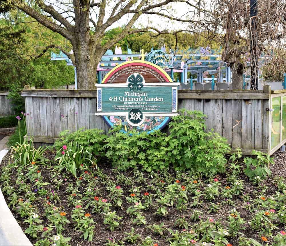 Entrance to the 4-H Children's Garden at Michigan State University
