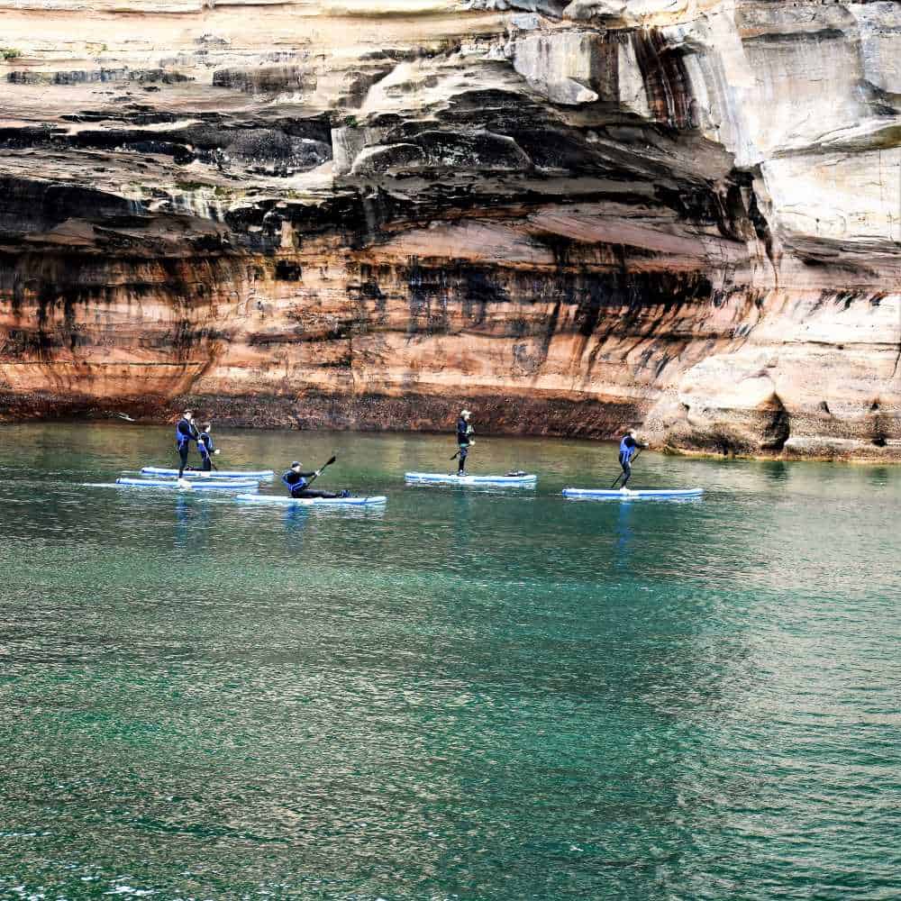 Stand-Up Paddle Boarding at Pictured Rocks National Shoreline
