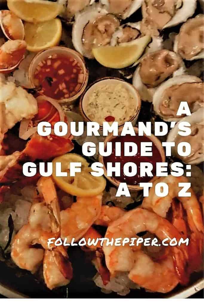 This is a Pinterest Graphic about the best places to eat in Gulf Shores