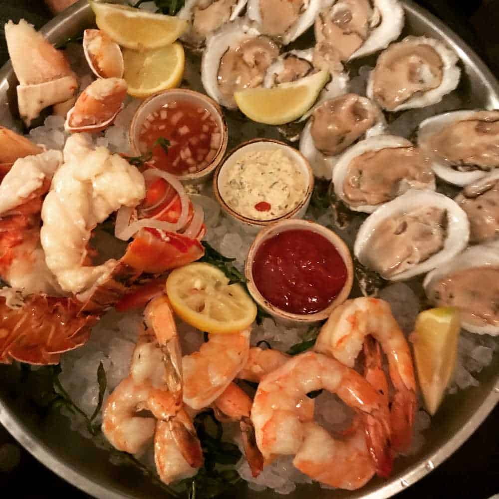 Cold Seafood Platter at Voyagers