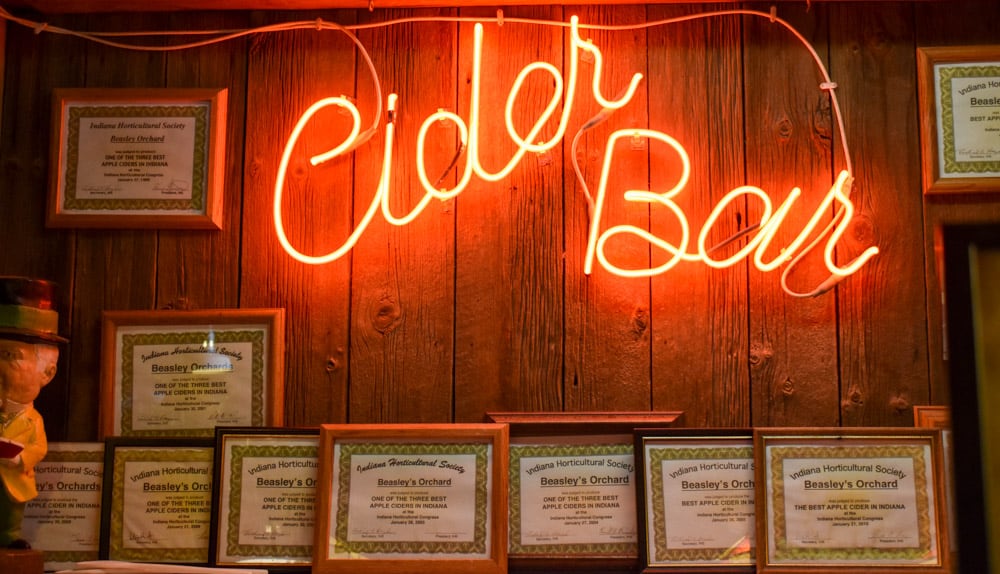 Cider Bar at Beasley's Orchard