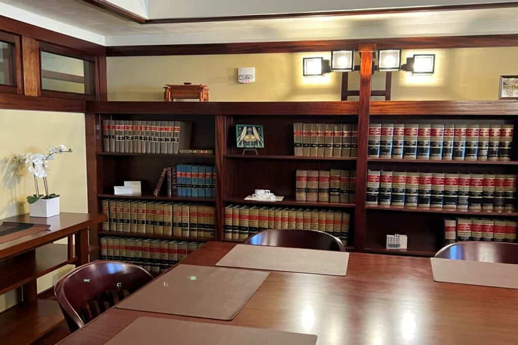 The Law Library inside the Historic Park Inn Hotel