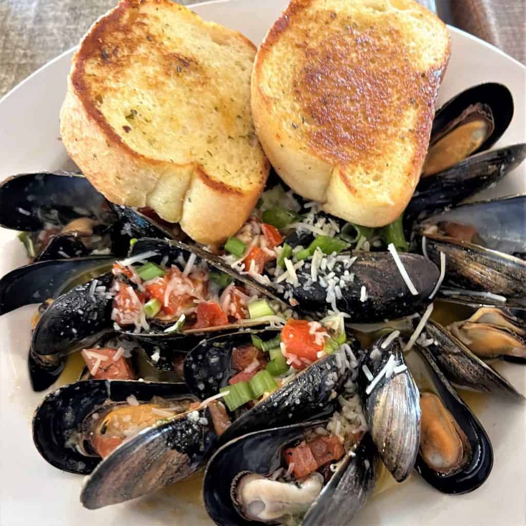 The Mussels Provençal at Anna Maria Oyster Bar on Anna Maria Island One of the Best Restaurants in the Bradenton Gulf Islands