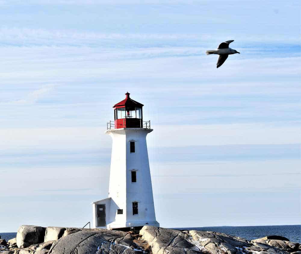 Peggy's Point Light House in Peggy's Cove