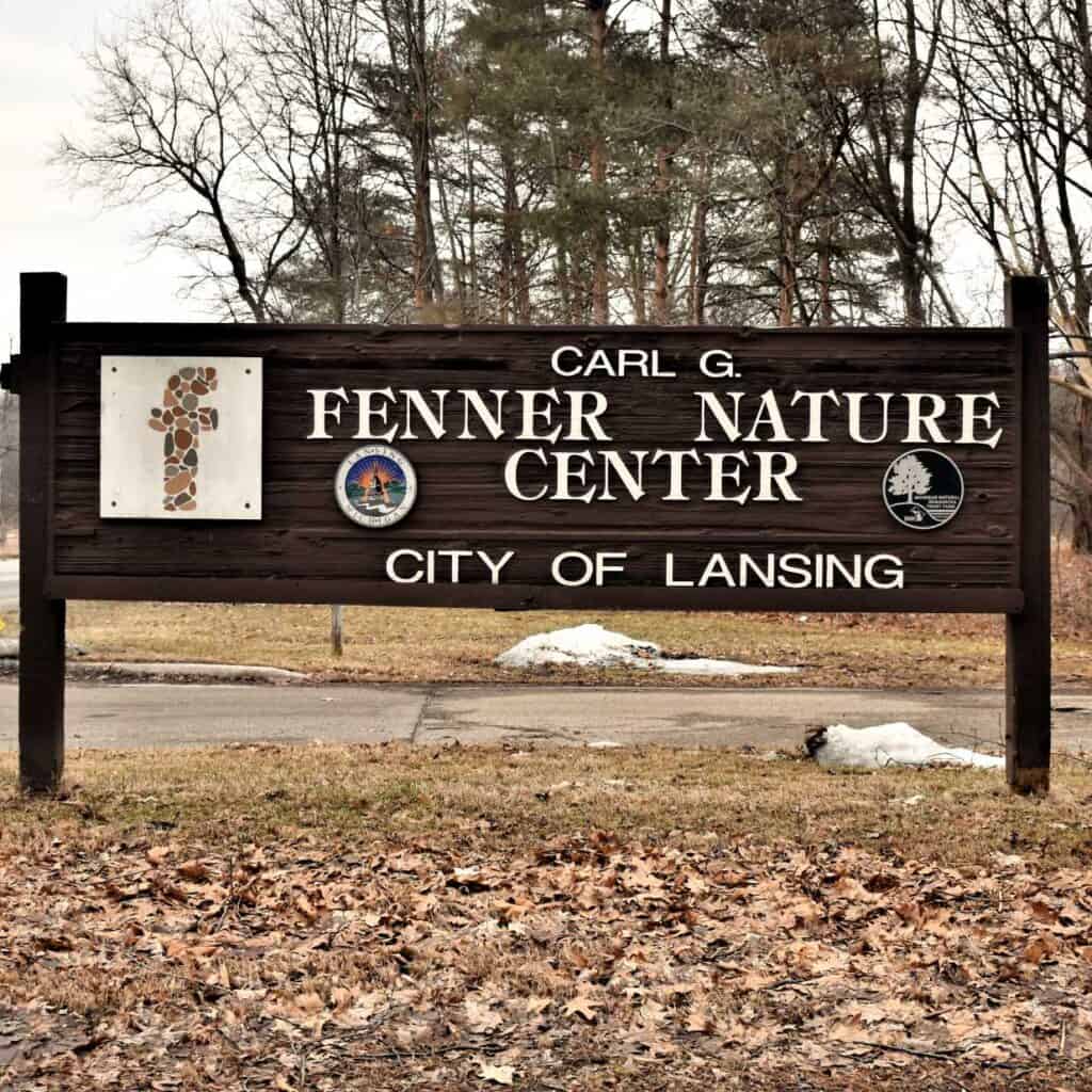 Signage at the Entrance to Fenner Nature Center