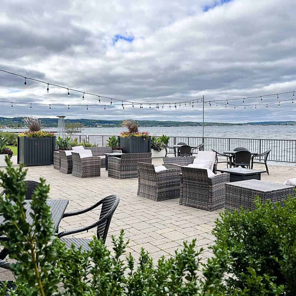 Patio at the Delmar Resort