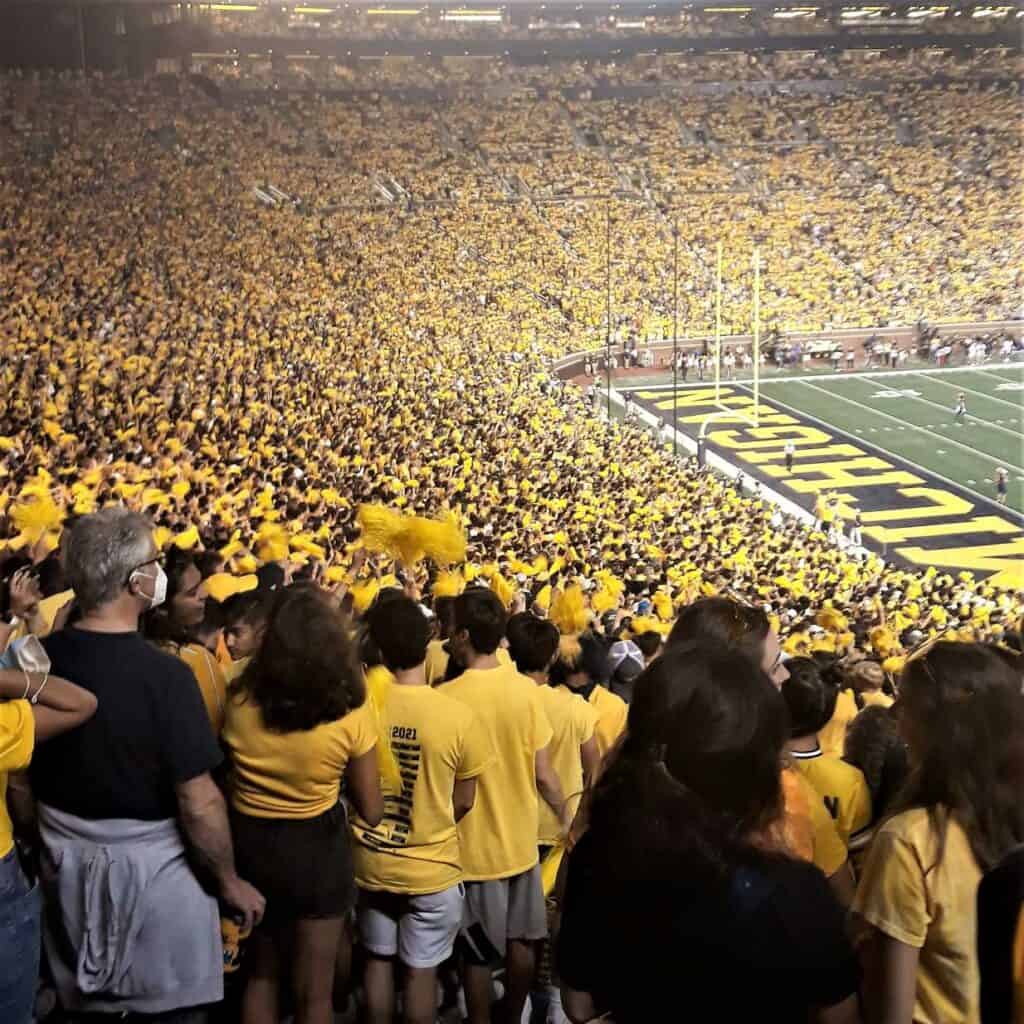 Michigan Stadium, the Big House on Game Day
