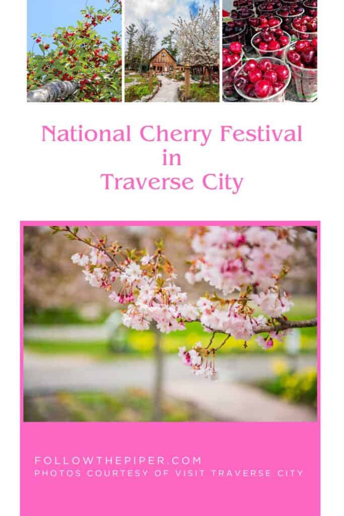 Pinterest Graphic for the National Cherry Festival