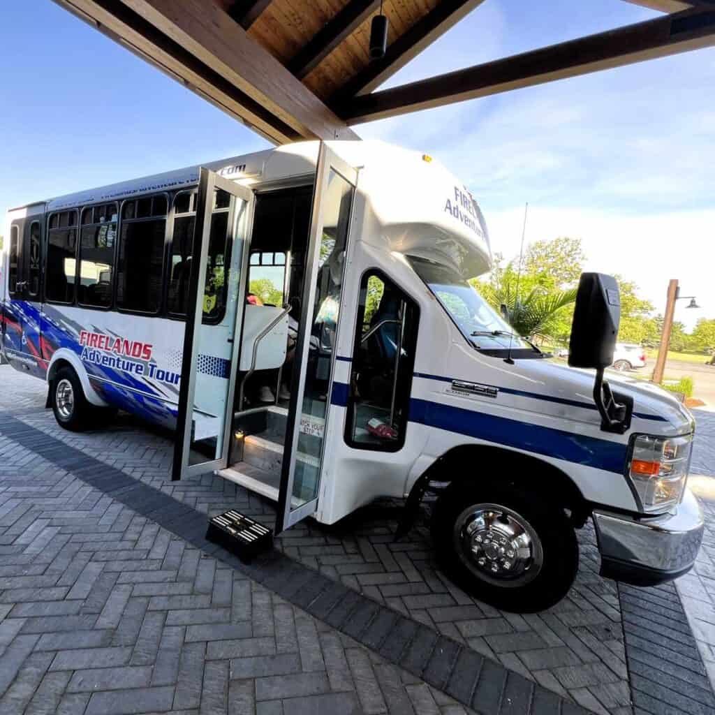 The bus used by Fireland Adventures