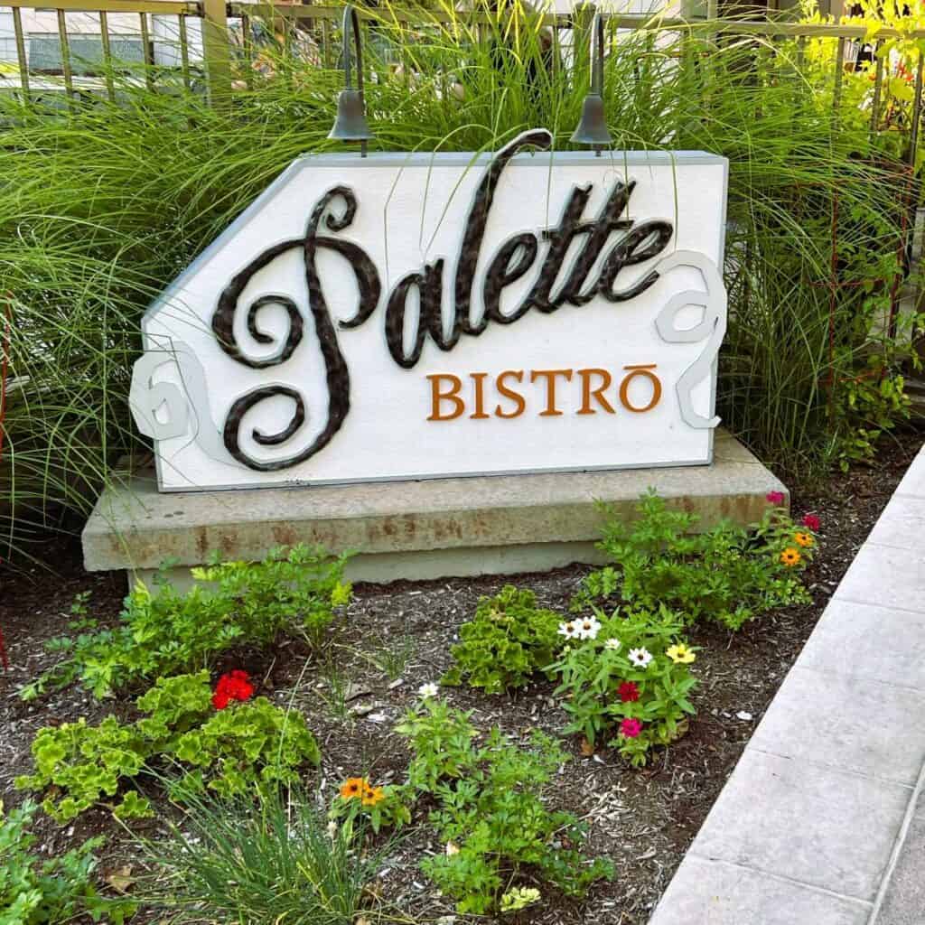 Exterior Sign at Palette Bistro