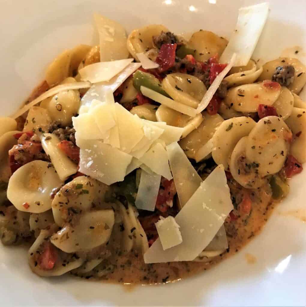 Sausage and Orecchiette at Park City Grill