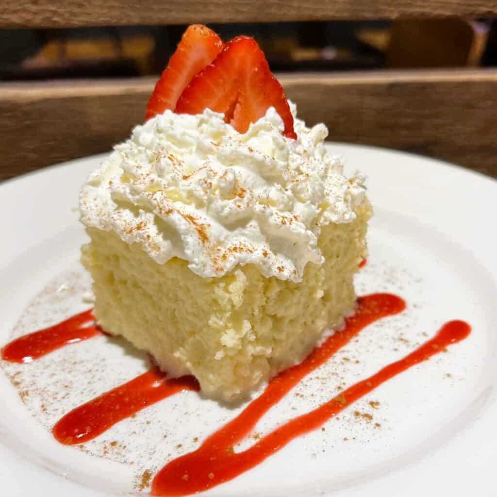 Tres Leches Cake at the East End Grill