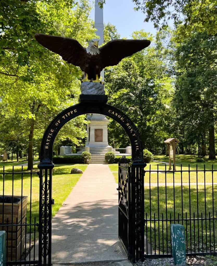 Gate to Tippecanoe Battlefield 