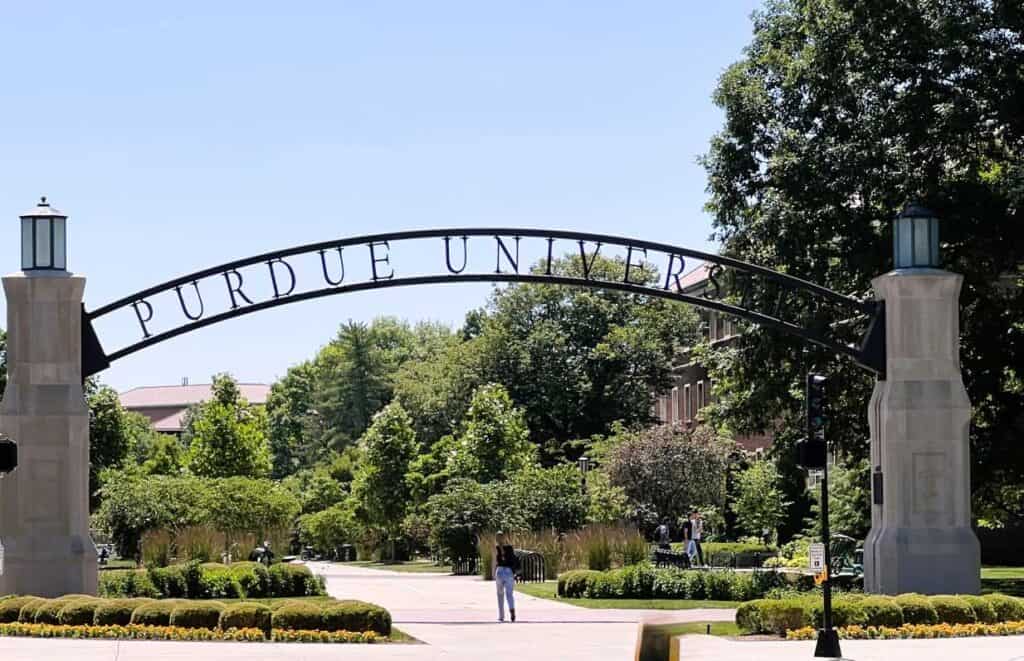 Gateway to Purdue University in West Lafayette, Indiana