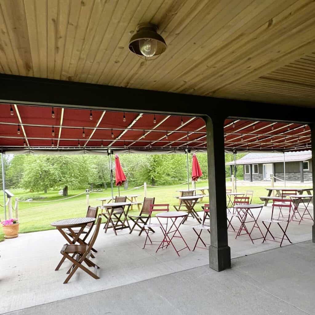 The Patio at Crooked Vine Vineyard & Winery