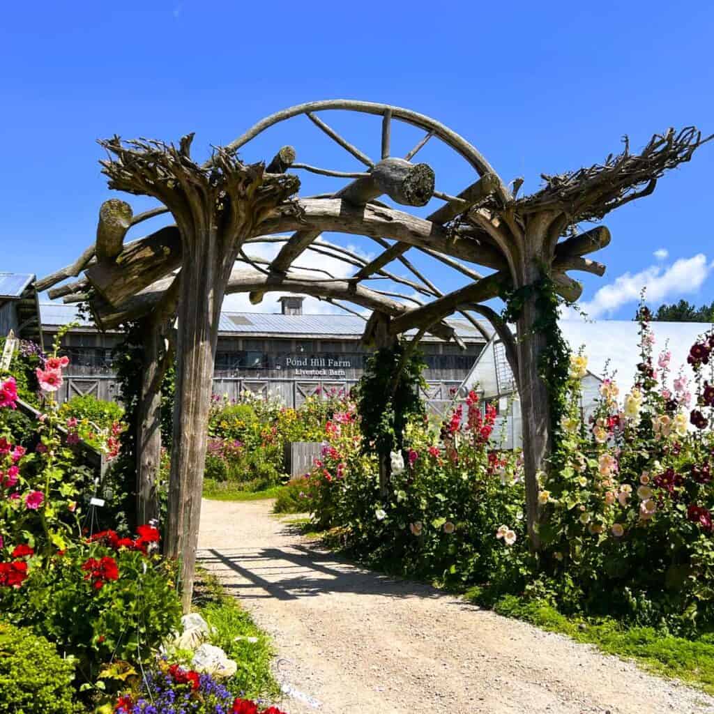 Entrance to the Grounds at Pond Hill Farms