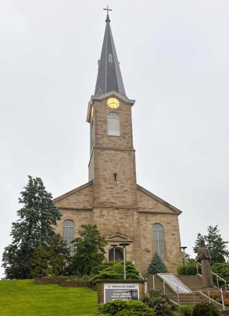 St. Ferdinand Catholic Church on the Trail of Faith in Dubois County, Indiana