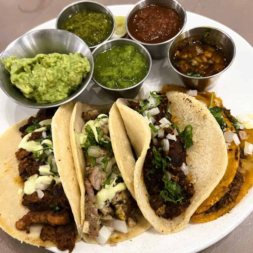 A Sampling of Tacos from Venue Restaurant in Ann Arbor