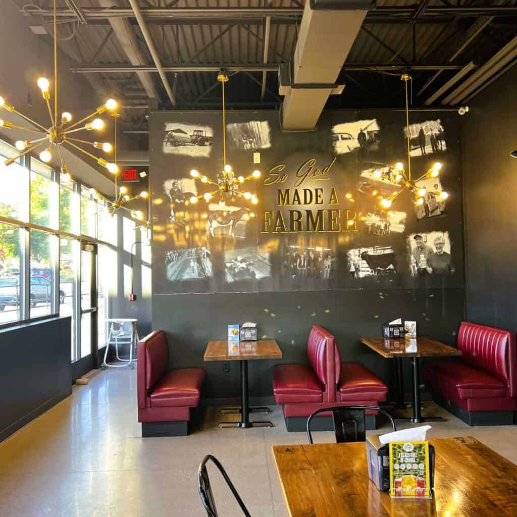 Interior of Benny's FroYo in Cadillac, Michigan