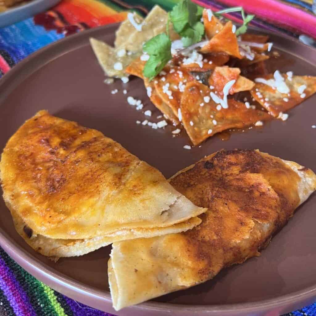 Tacos and Chilaquiles  at Brew Tulum