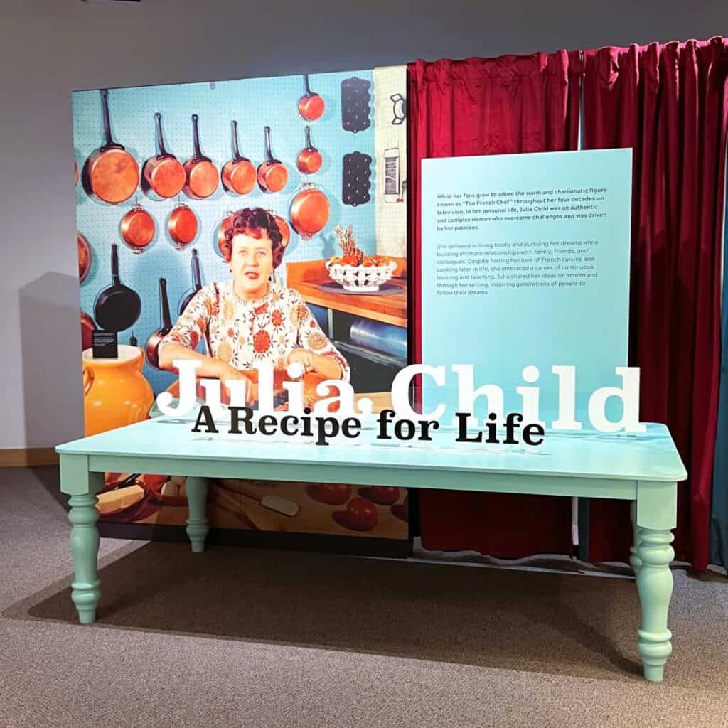 Entrance to the Julia Child Exhibit at the Ella Sharp Museum