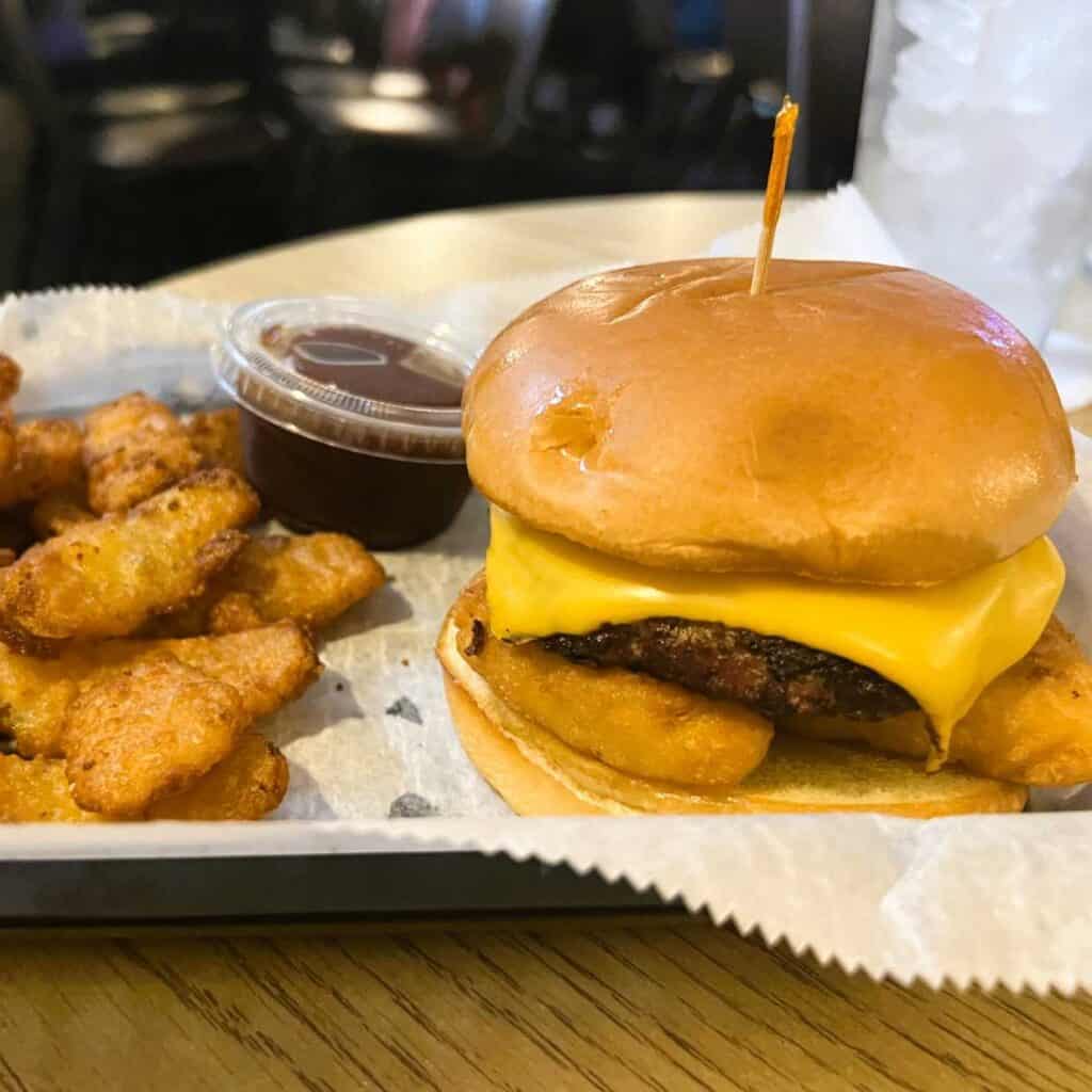 Mac and Cheese Burger at West Point Lounge 