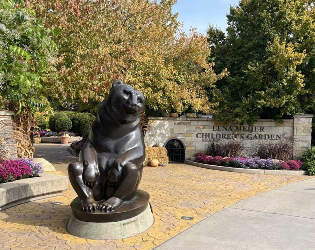 Children's Garden Entrance in Fall