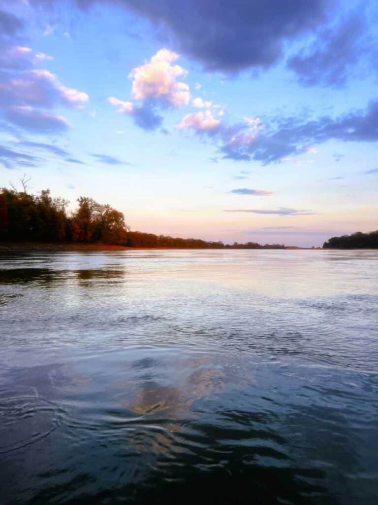 Sunset on the Missouri River