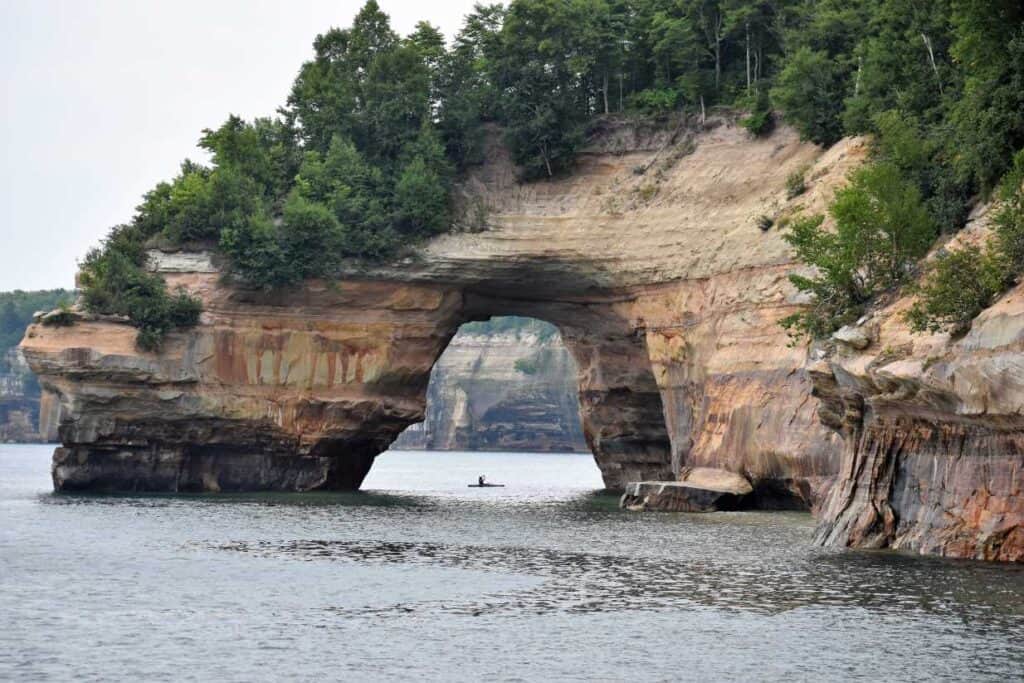 Grand Portal at Pictured Rocks National Lakeshore, a  a Michigan Bucket List Item