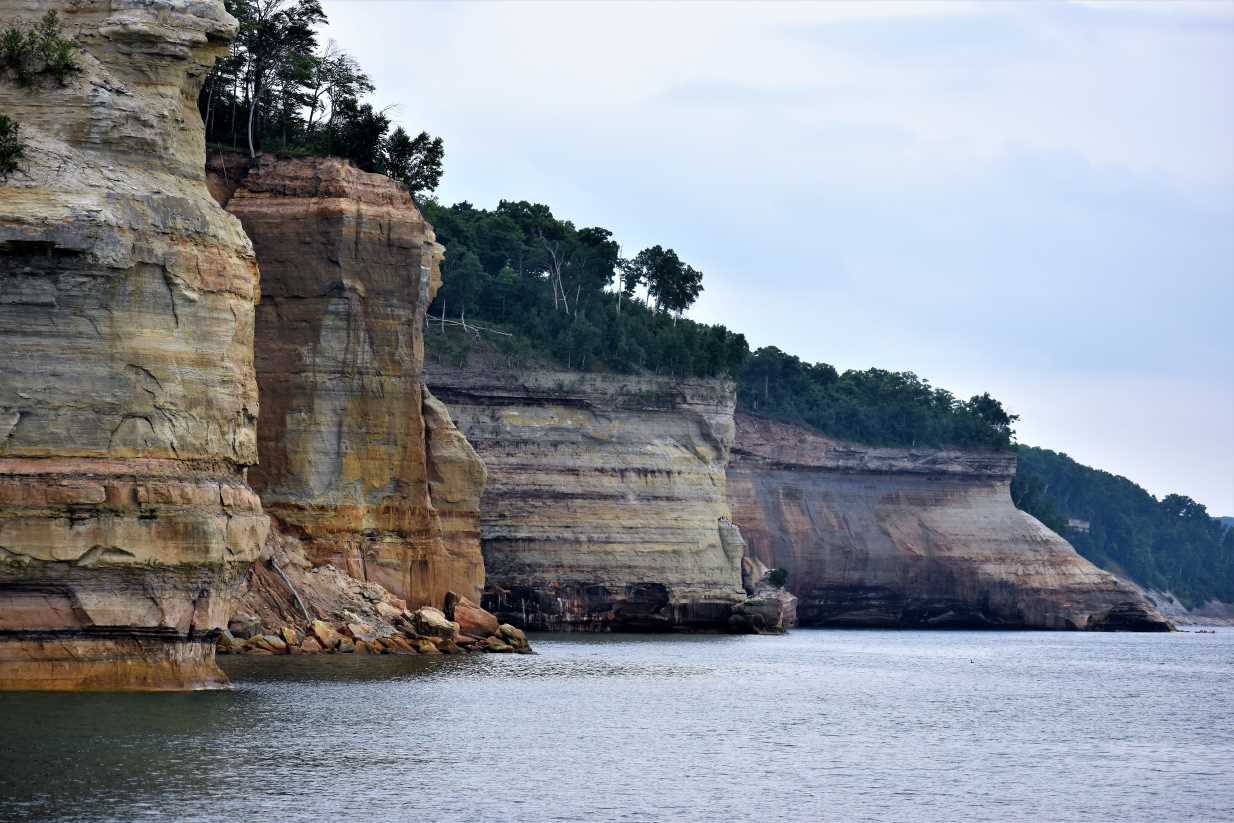 Battleship Rocks at the Pictured Rocks National Lakeshore