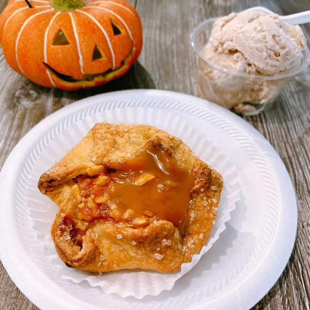 Apple Dumpling with Cinnamon Ice Cream