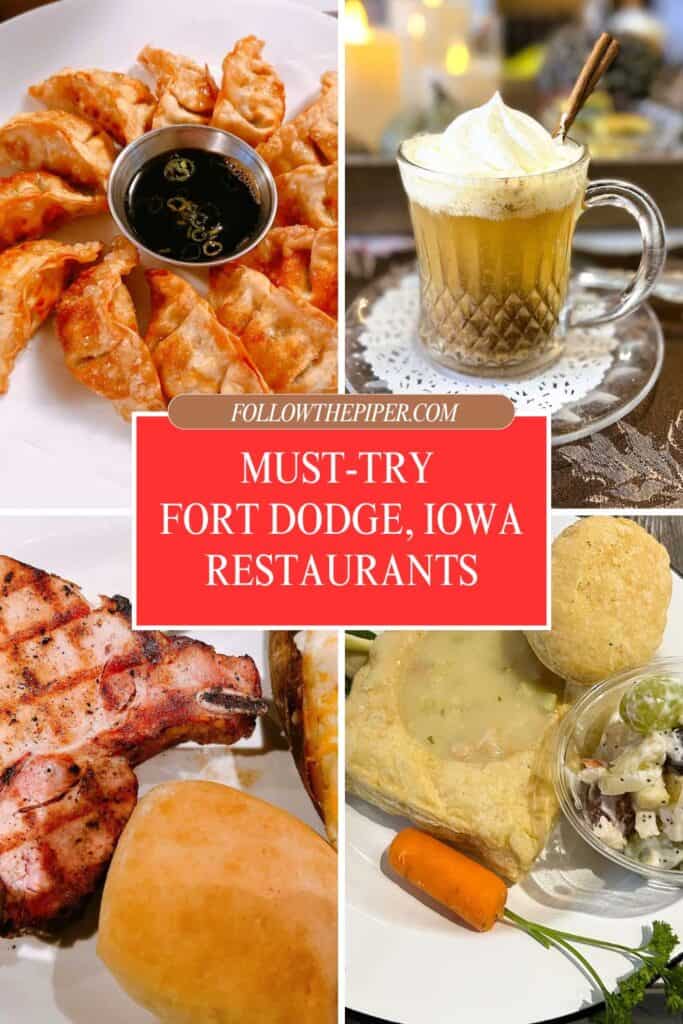 Fort Dodge, Iowa Restaurants Pinterest Graphic