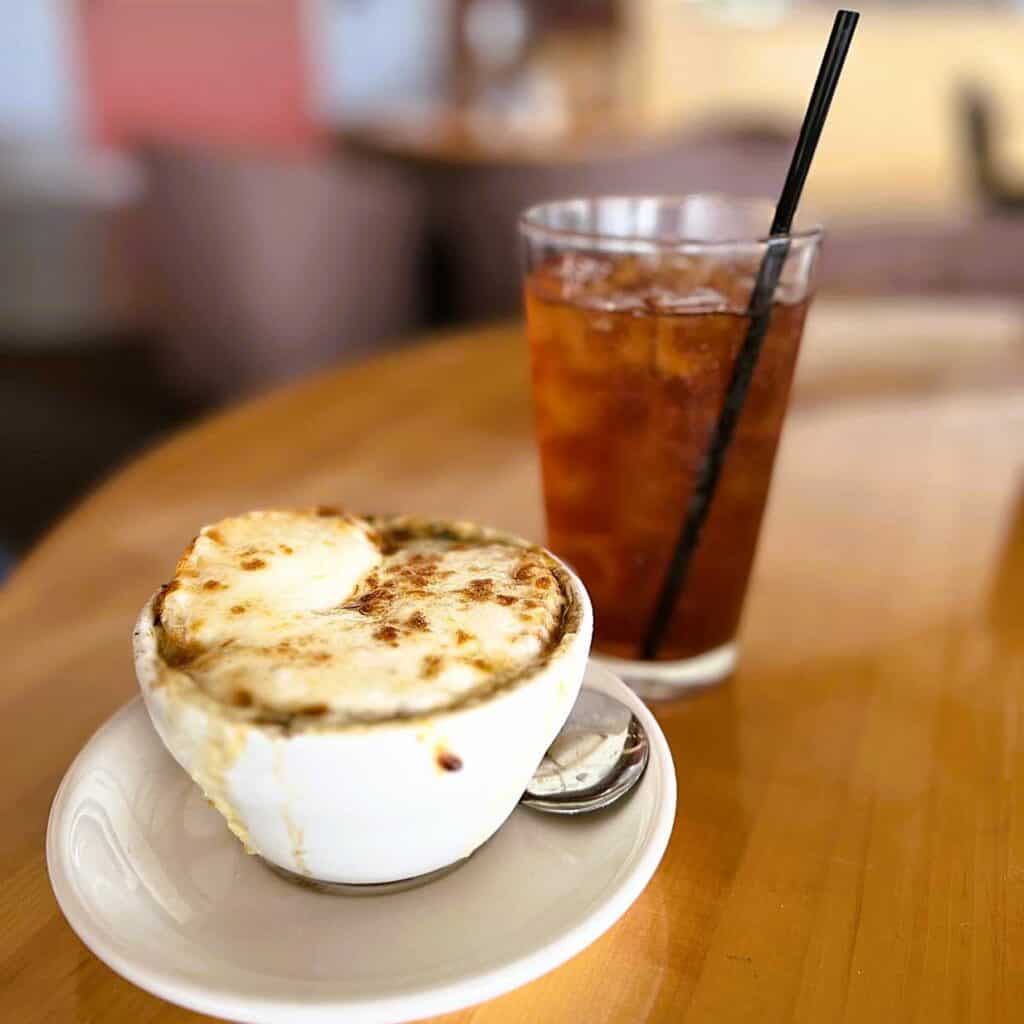 French Onion Soup at Cadillac Grill
