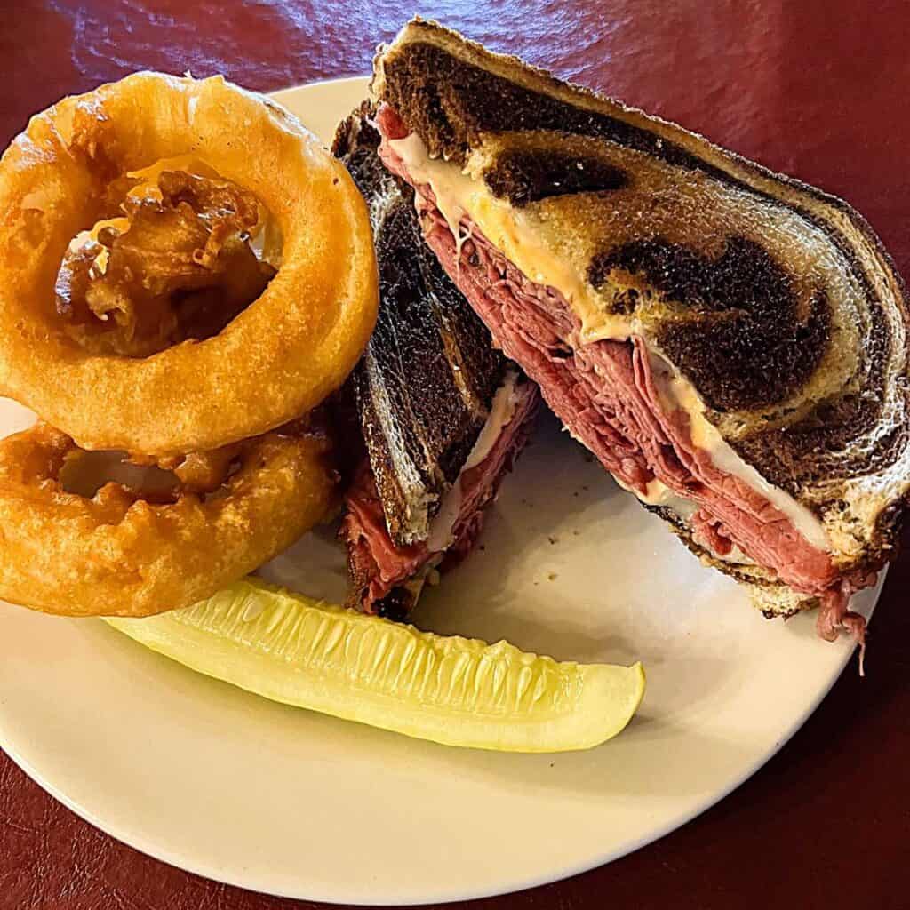 A Rueben at Lakeside Charlie's