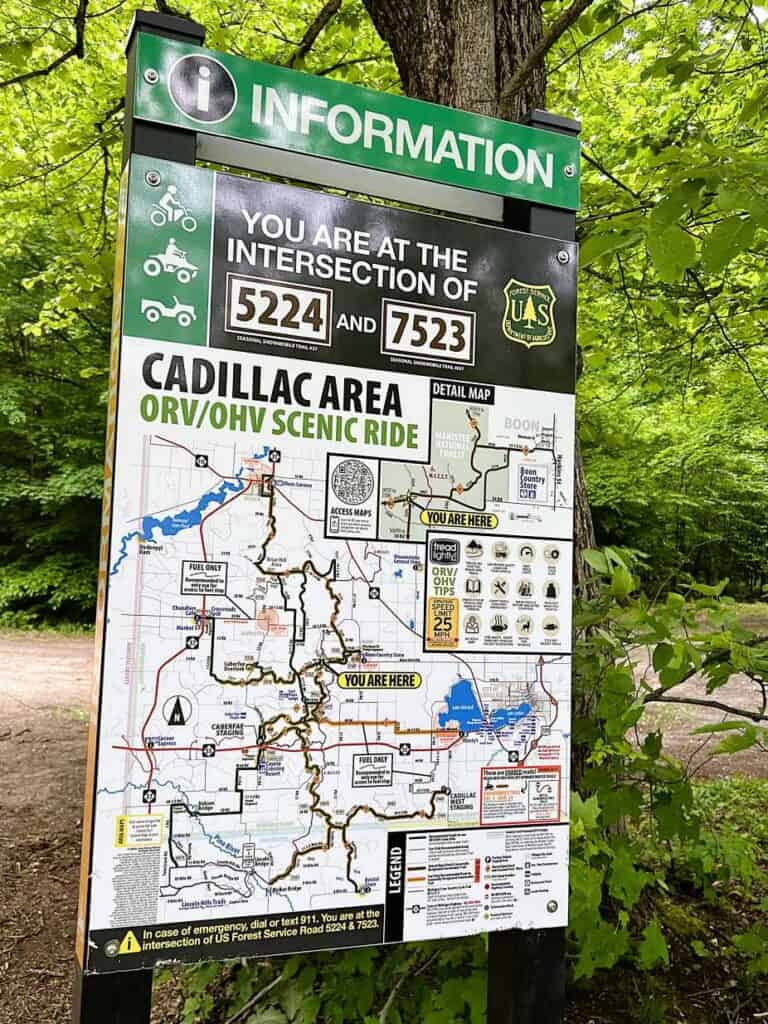 Signage on the ATV Trail 