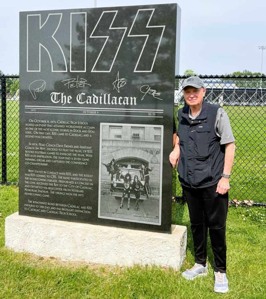 The KISS monument was erected in 2015 and has been visited by travelers from all over the globe! A must-see for any KISS fan, this stop is a fan favorite and warrants the obligatory selfie. Positioned alongside the Cadillac High School Football Field.