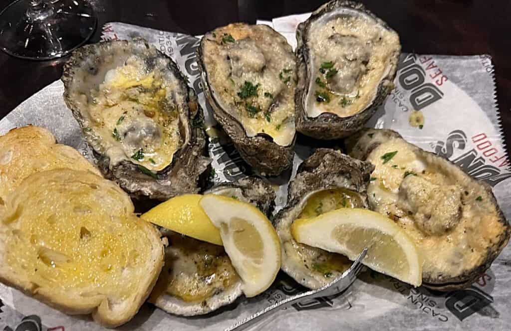 Charbroiled Oysters on the Half Shell