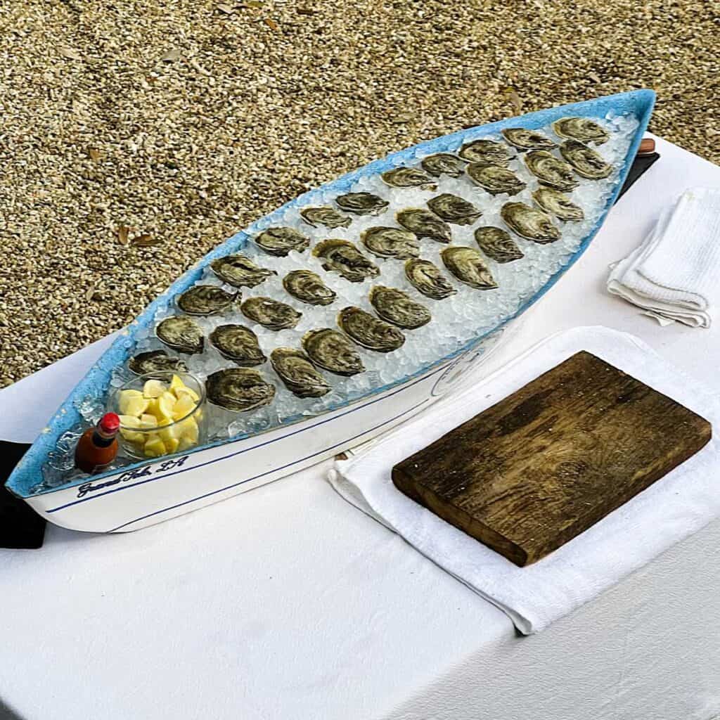 Oysters on the half shell