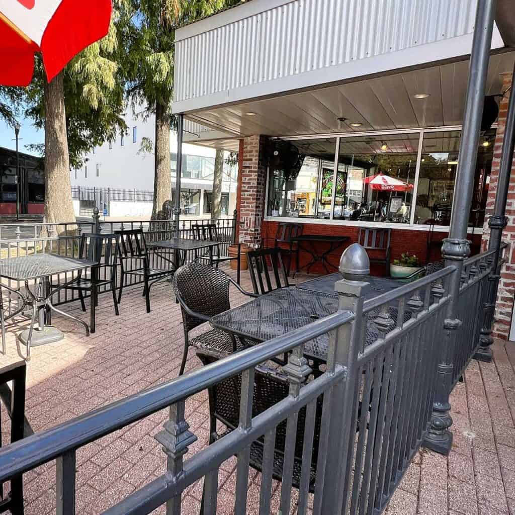 Patio at Dwyer's Cafe