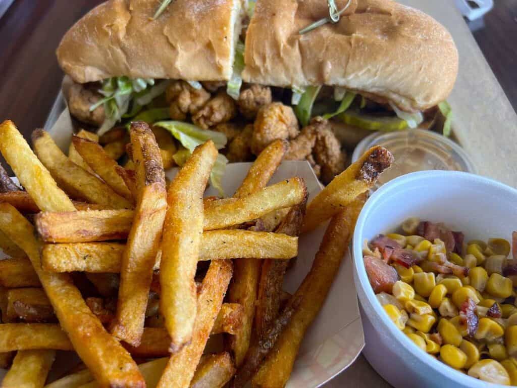Shrimp Po'boy at Acadian Superette
