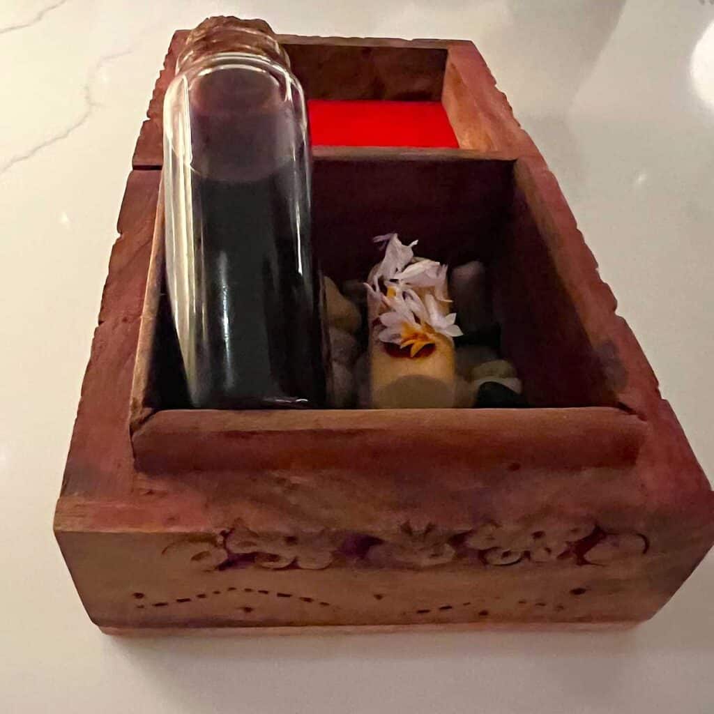 A canapé at Echelon Kitchen & Bar Ann Arbor