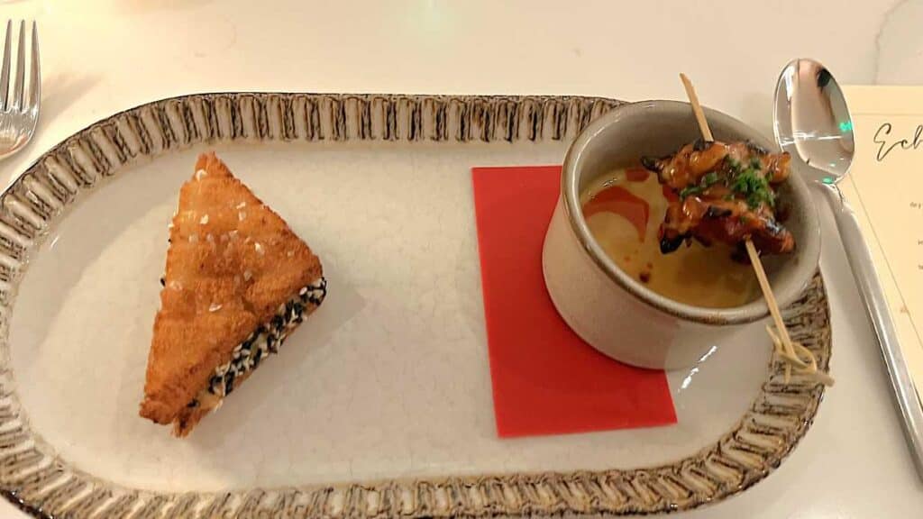 Course Three: Shrimp Toast