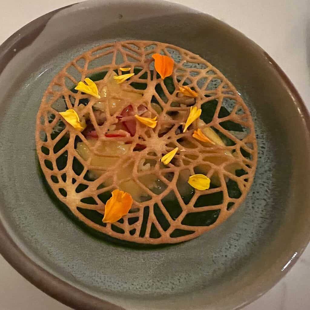 Course Four: Saffron Agnolotti