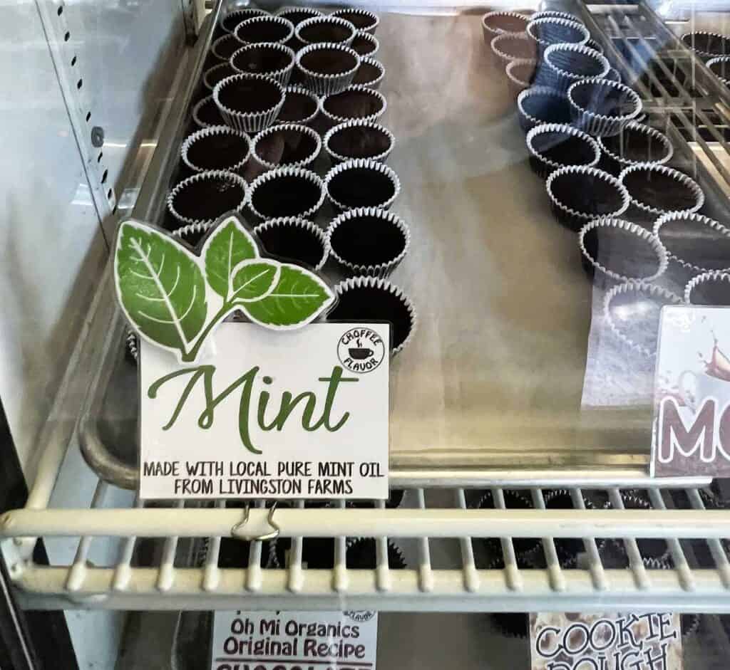 Mint Chocolates at Oh MI! Organics in St. Johns, Michigan
