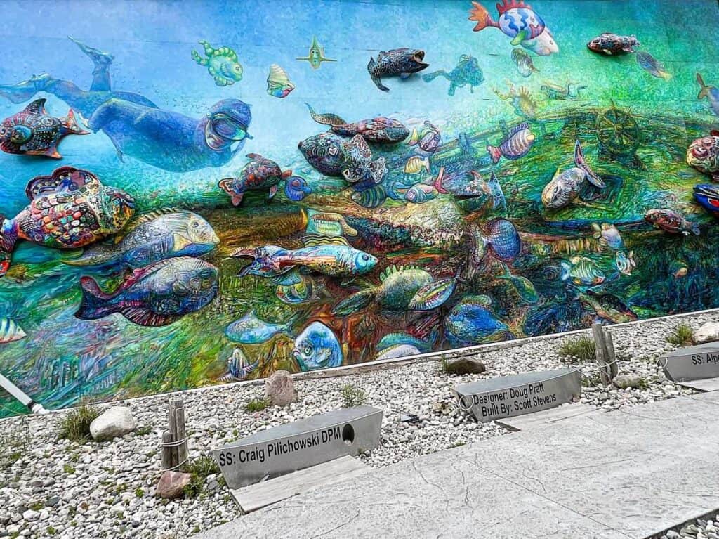 Mural in Alpena, Michigan, a Northern Michigan Vacation Spot