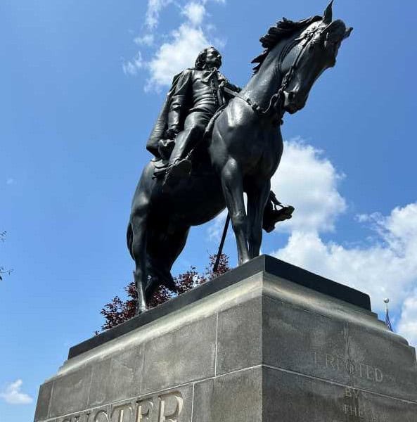 Custer Statue in Monroe, Michigan