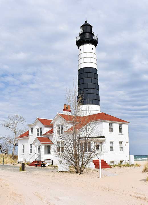 Big Sable Lighthouse in Ludington, Michigan is part of the Northwest Michigan Travel Guide.