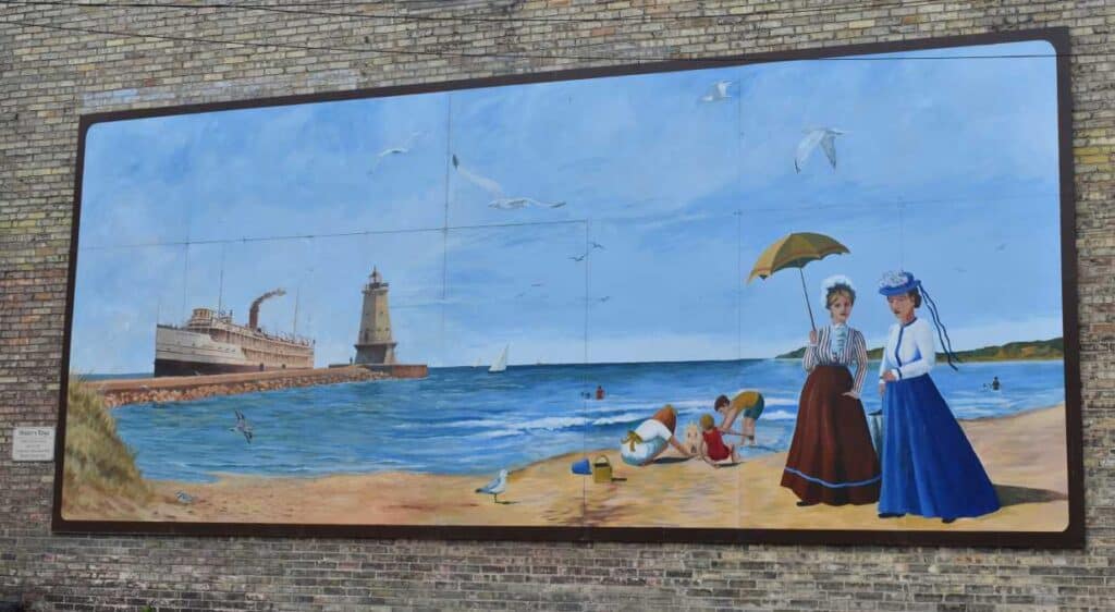 Water's Edge Mural in Ludington