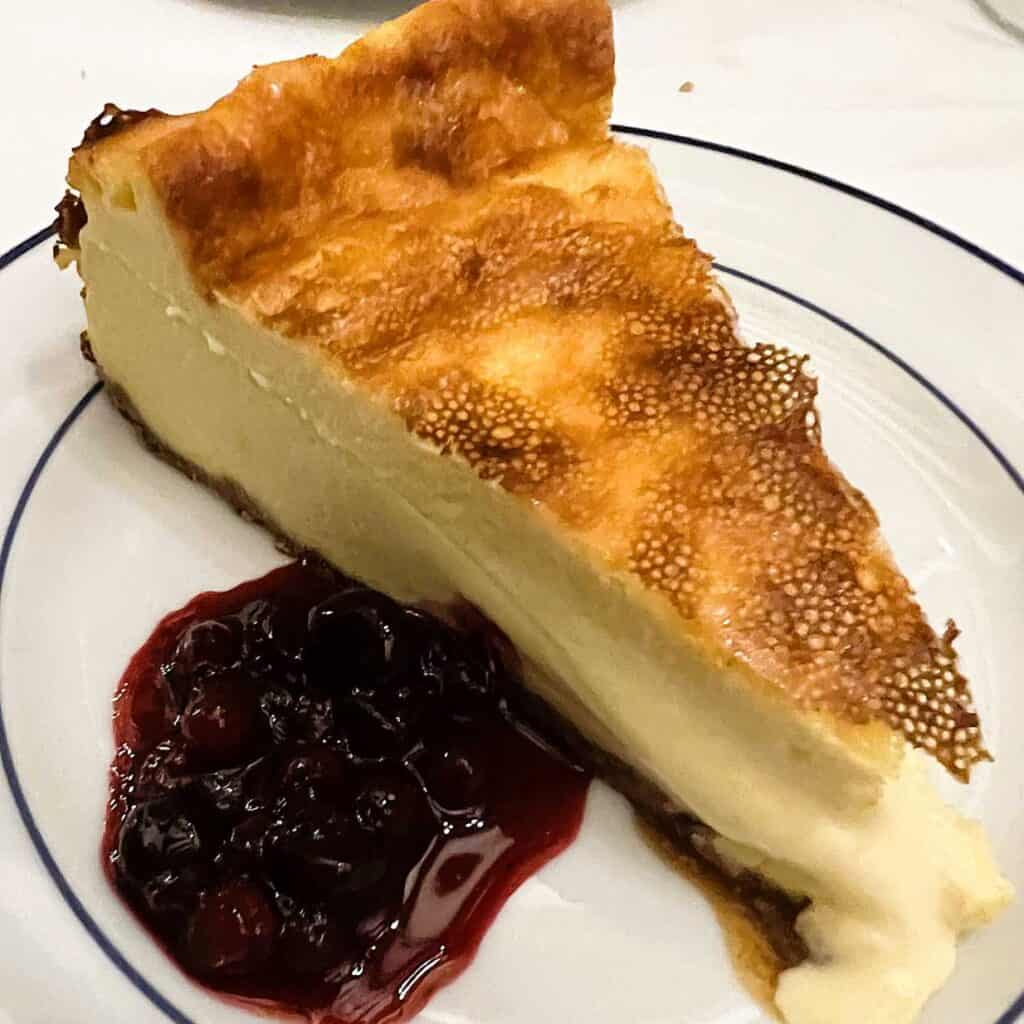 Cheesecake with Berry Compote